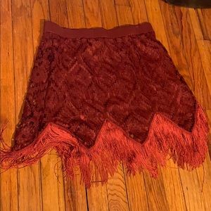 Wrangler Skirt w/Fringe NWOT